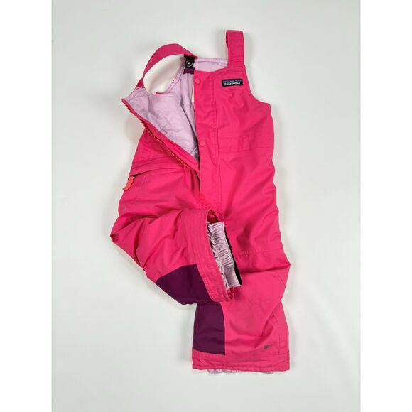 Patagonia Toddler Girls Snow Pants Bib Overalls | Size 2T | Pink Waterproof H2No - Picture 1 of 5